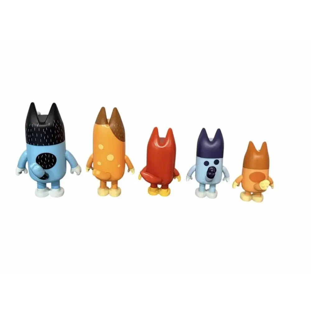 Bluey Toy Figure Lot Disney Jr. 2.5”-3.5” Bandit, Chilli, Muffin, Bluey & Rusty